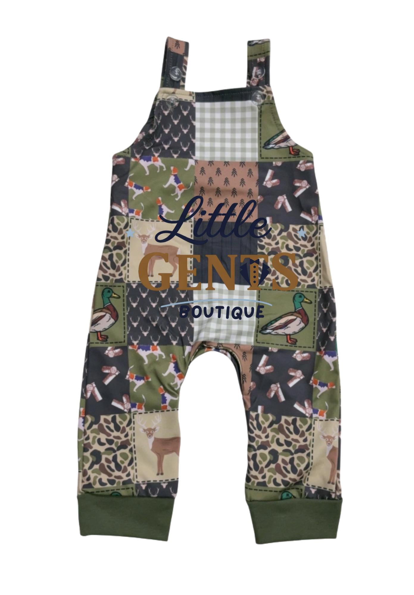 Duck Hunt Multi-Printed Path Baby Romper