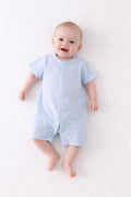 Baby Cotton Short Sleeve Button Romper