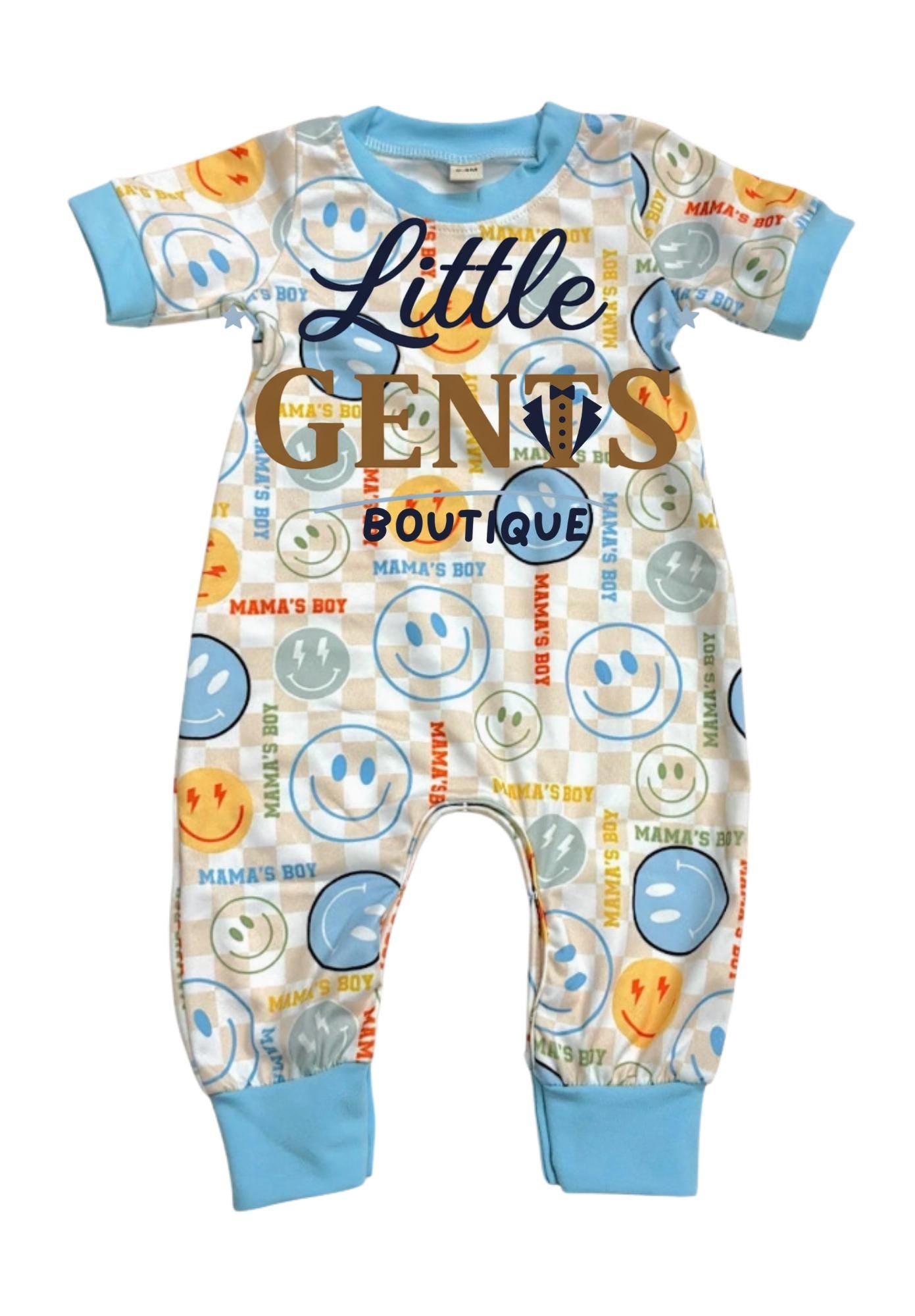 Emoji Multi-Printed Baby Romper with Snaps.