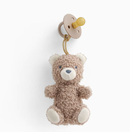 Bitzy Pal Natural Rubber Pacifier & Plush
