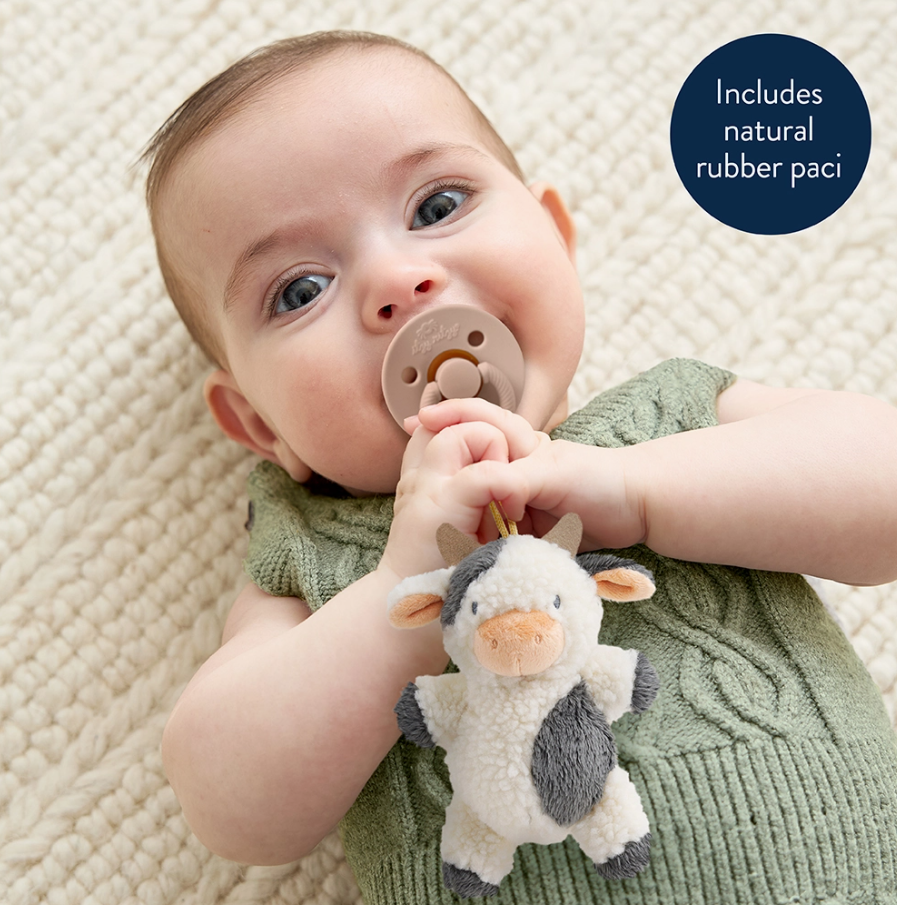 Bitzy Pal Natural Rubber Pacifier & Plush
